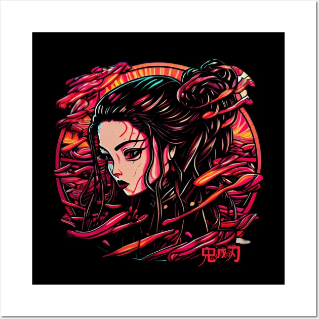 Beauty Nezuko Wall Art by gblackid